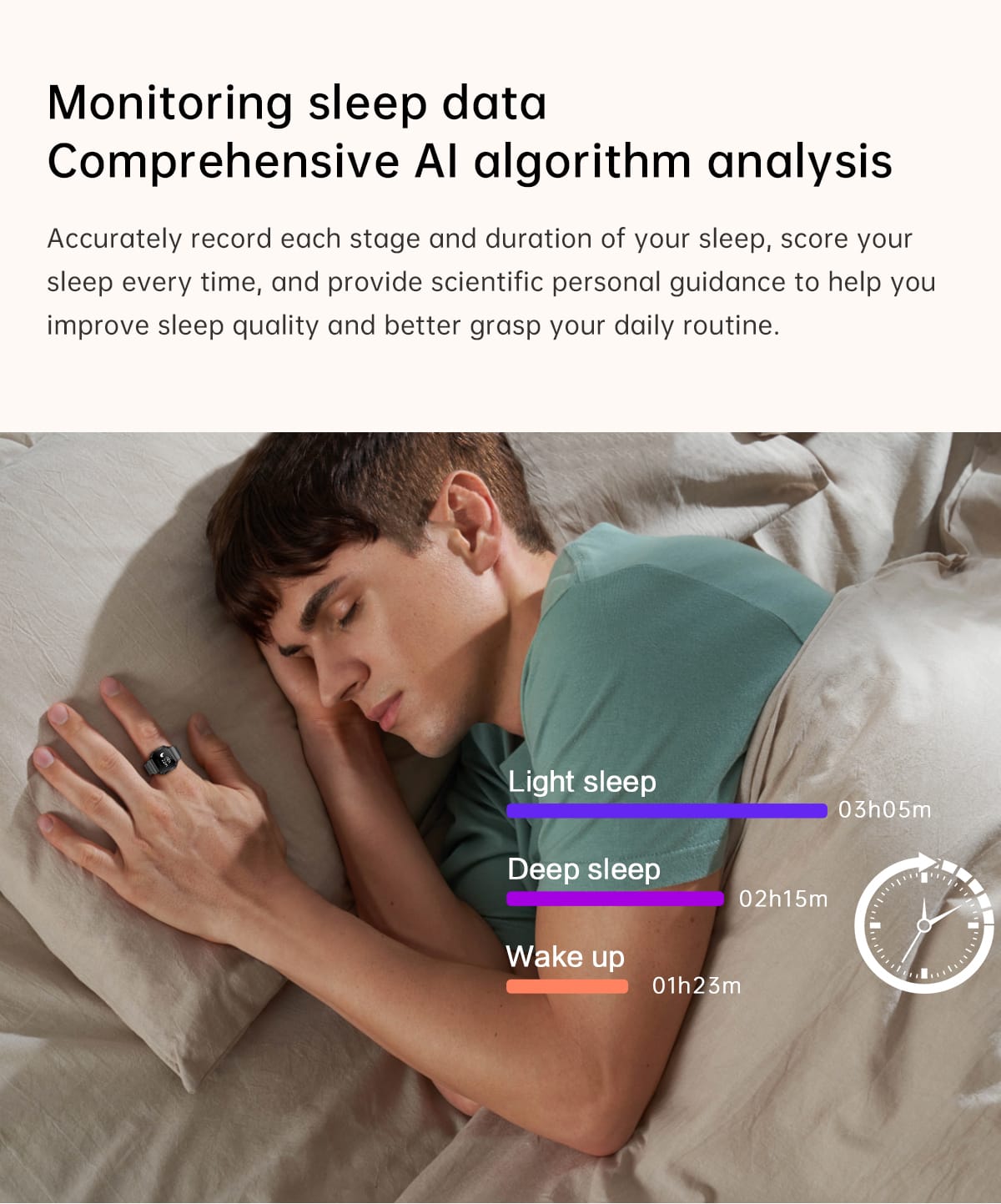 B7 Mini Smart Ring Watch with Interchangeable Stainless Steel and Nylon Straps