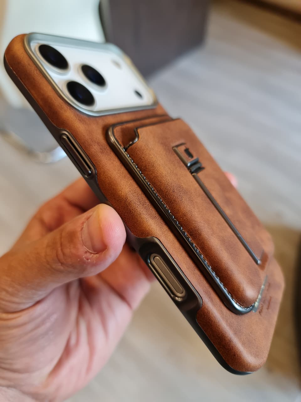 Business PU Leather Phone Case for iPhone