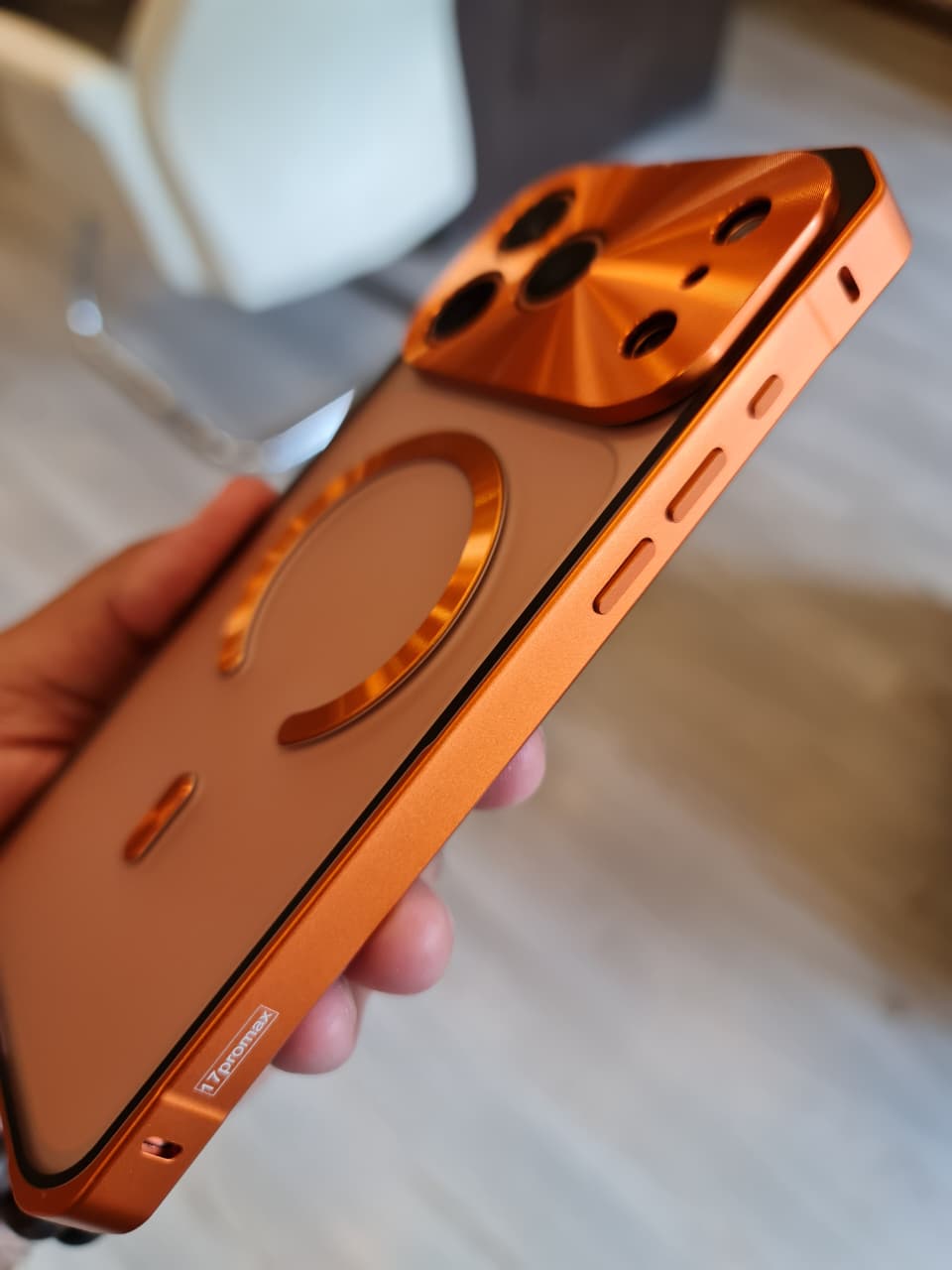 Amazing Metal Bumper Frame Frosted PC Back Cover Case For iPhone 17 Pro Max