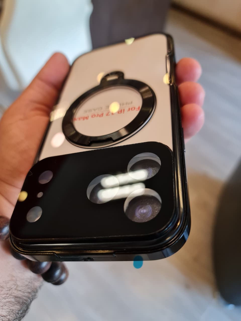 360 magnetic transparent case for iPhone