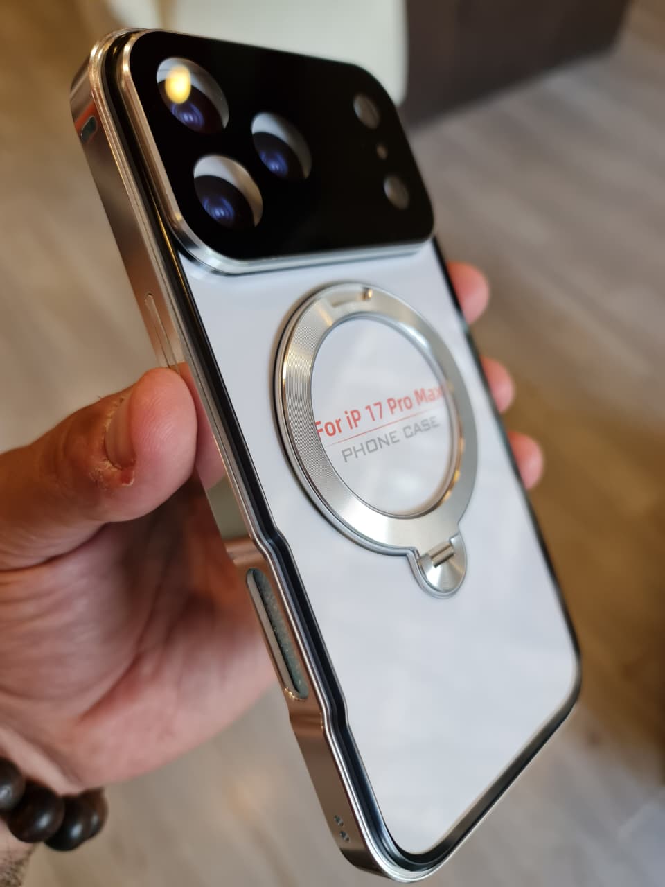 360 magnetic transparent case for iPhone