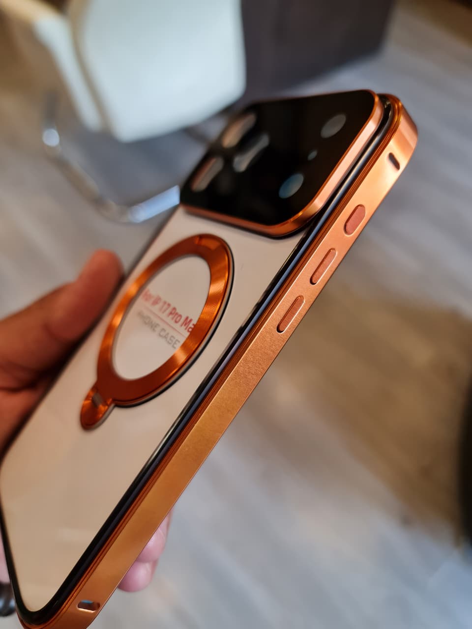 360 magnetic transparent case for iPhone