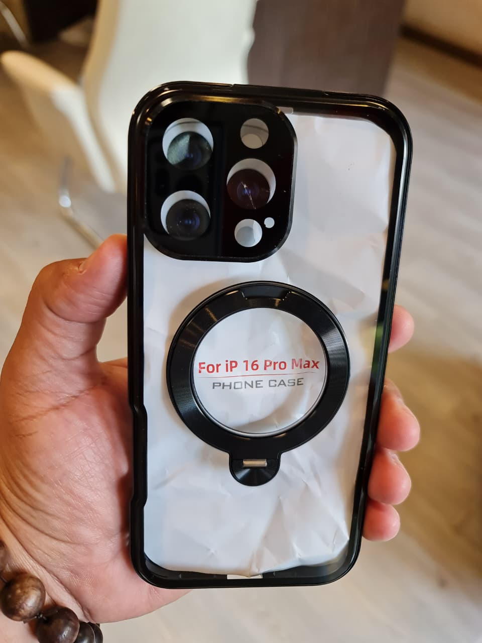 360 magnetic transparent case for iPhone