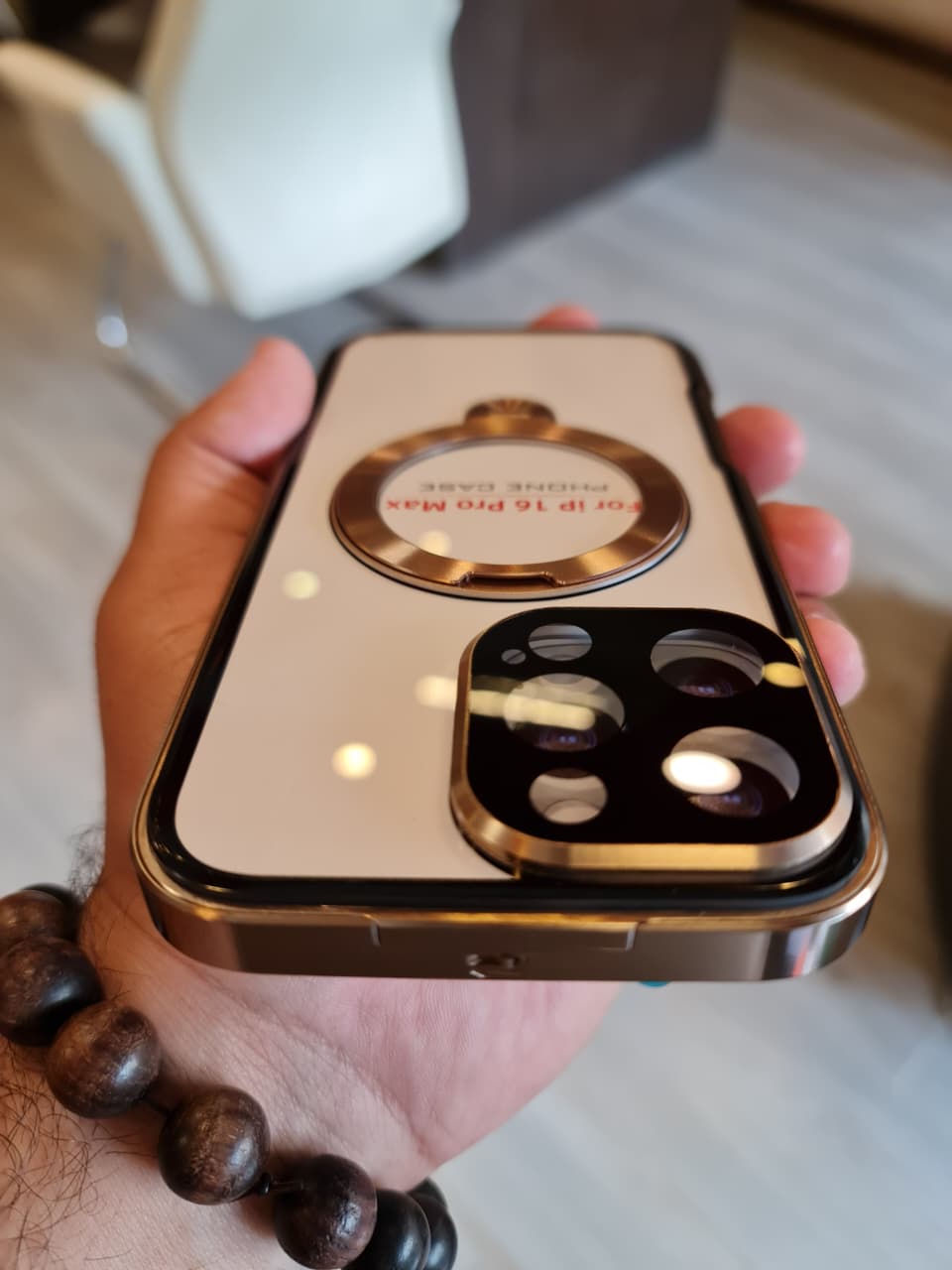 360 magnetic transparent case for iPhone