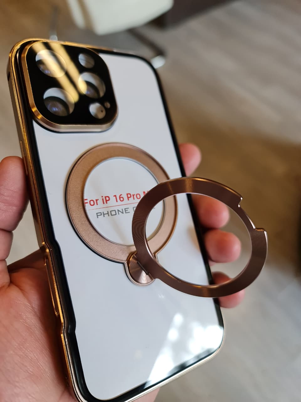 360 magnetic transparent case for iPhone