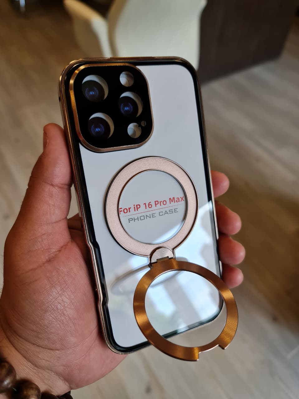 360 magnetic transparent case for iPhone