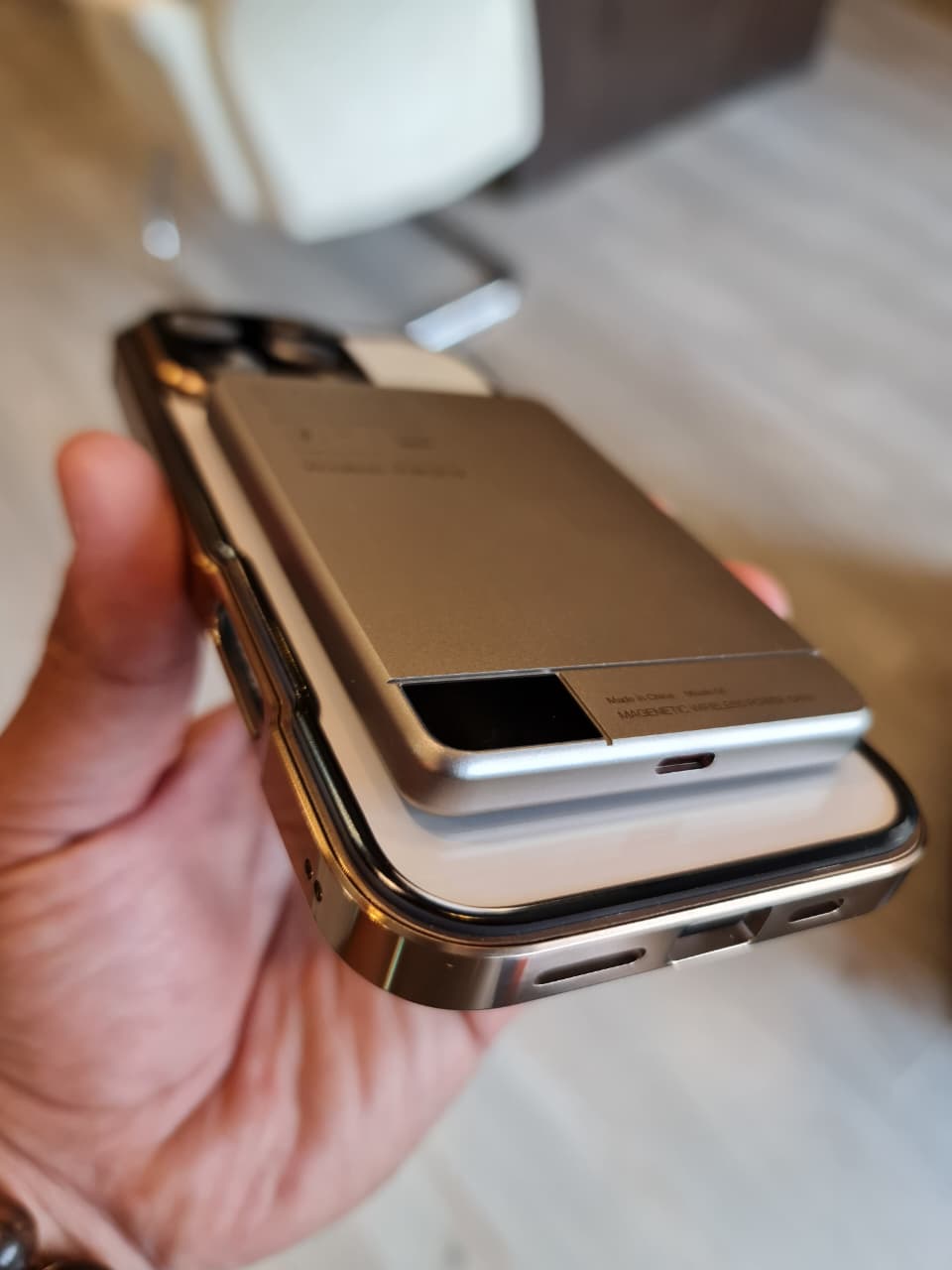 360 magnetic transparent case for iPhone
