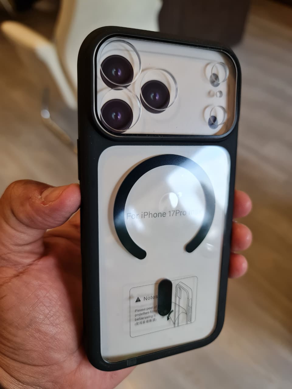 Transparent Magnetic Case for iPhone 17 Pro Max