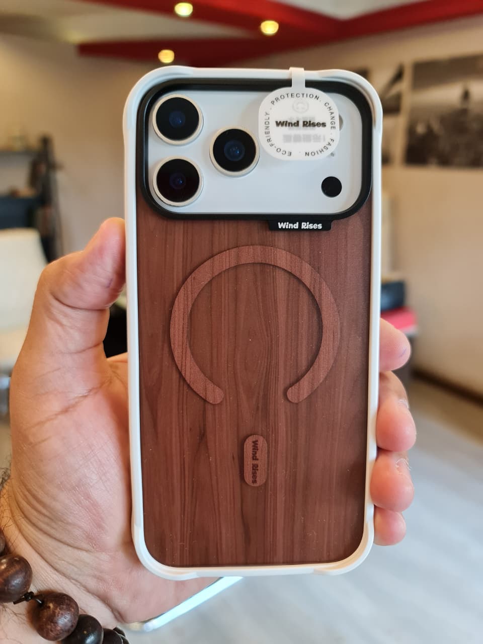 Wind Rises wooden Magnetic Phone Case for IPhone