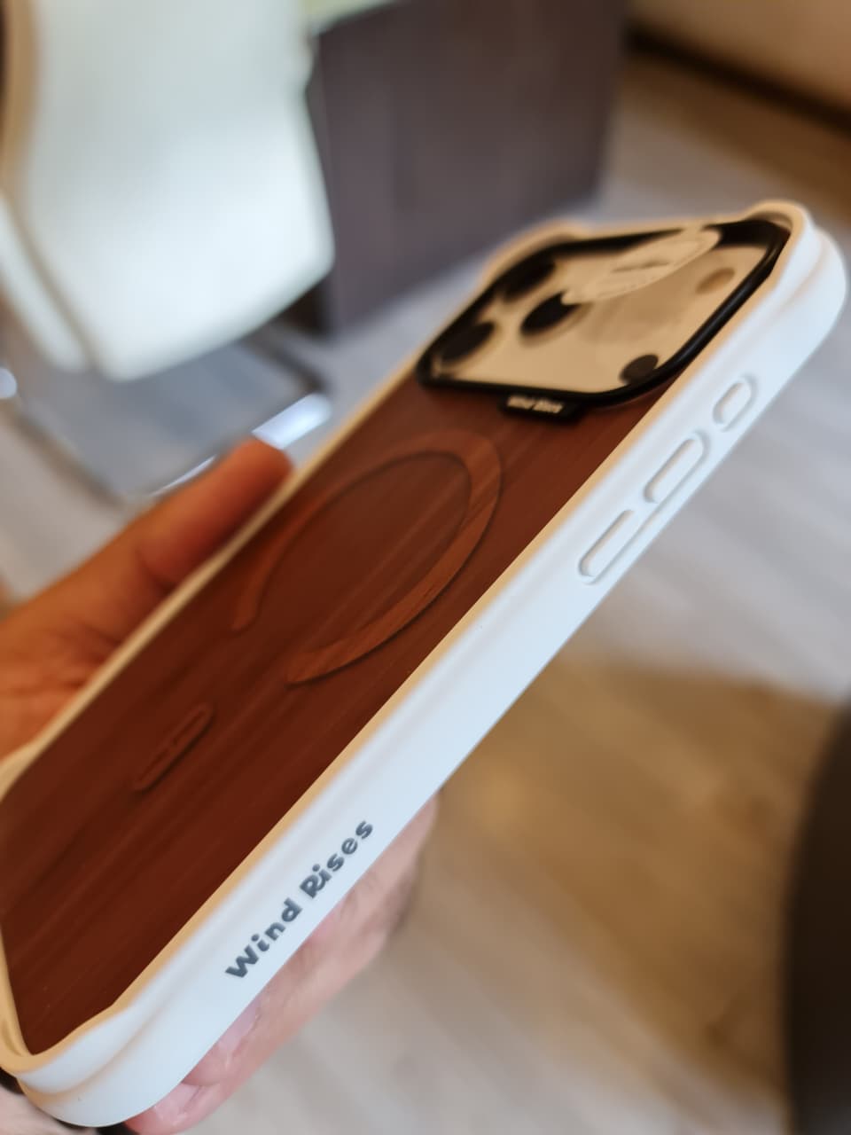 Wind Rises wooden Magnetic Phone Case for IPhone