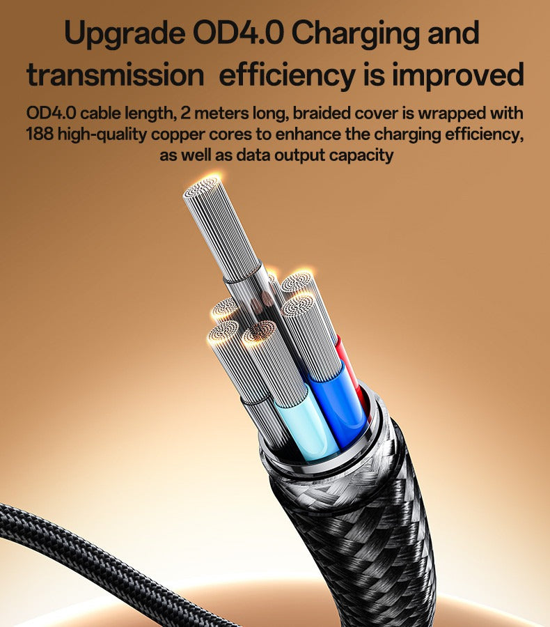 Yesido CA197 2 Meter 240W Fast Charging