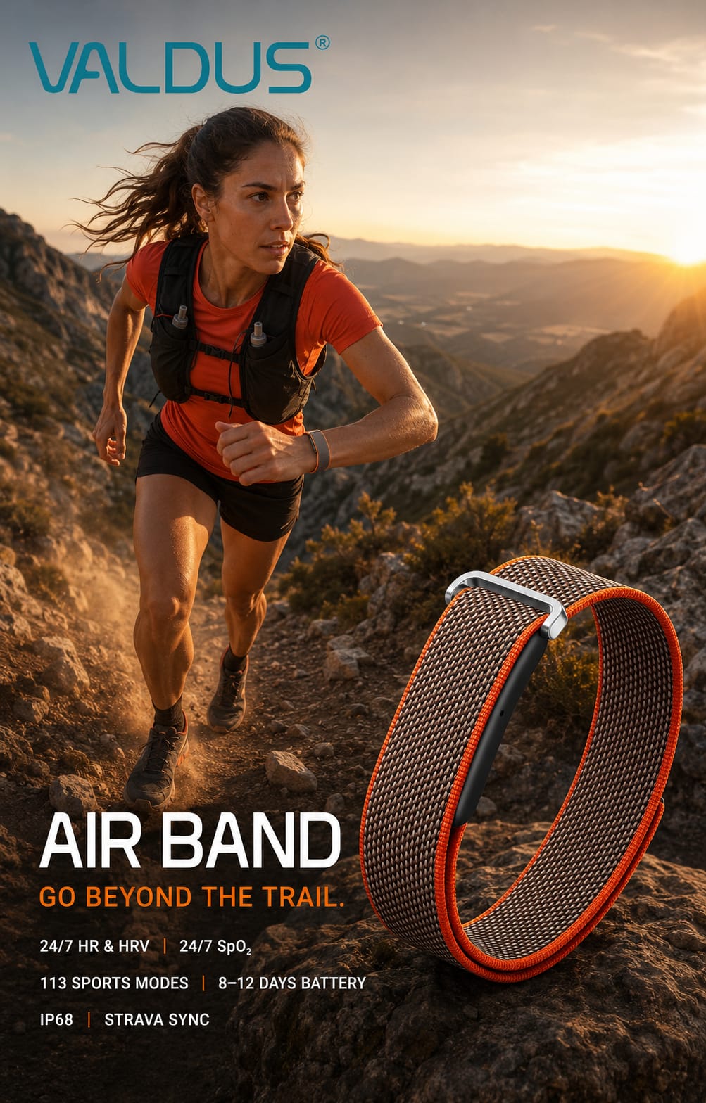 VALDUS Fitness Activity Tracker Air Band