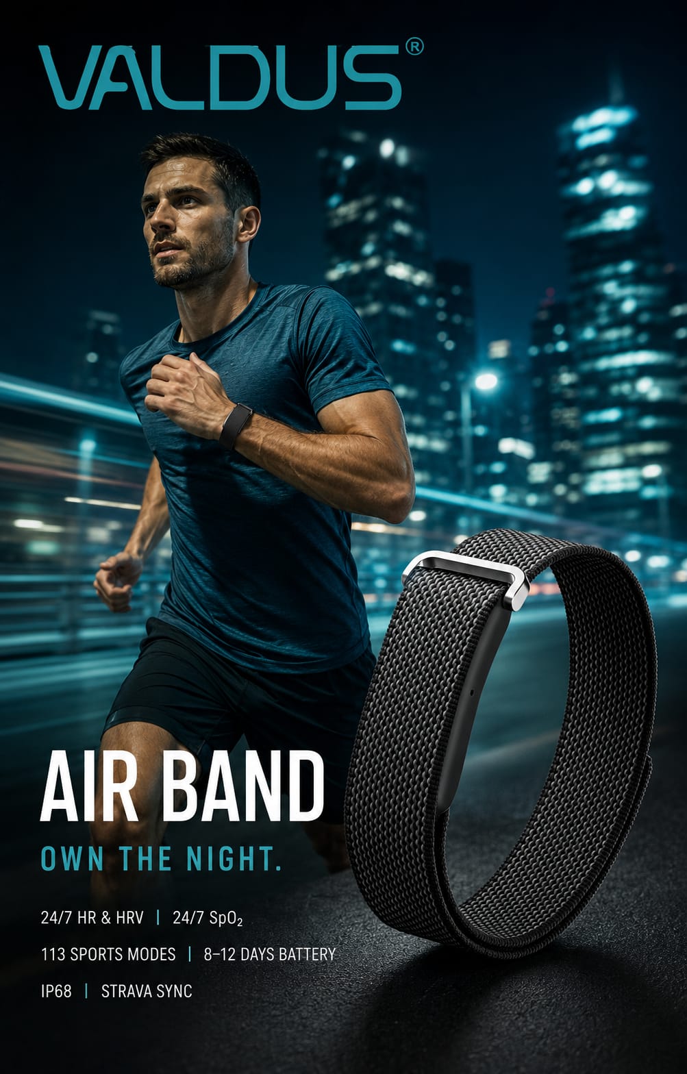 VALDUS Fitness Activity Tracker Air Band