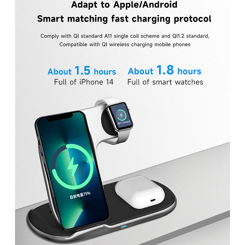YN-105 4 in 1 protable wireless charger