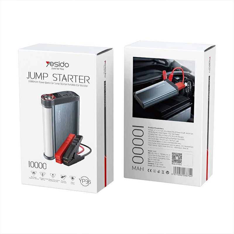 Yesido YP36 Jump Starter 10000mAH Power Bank Car