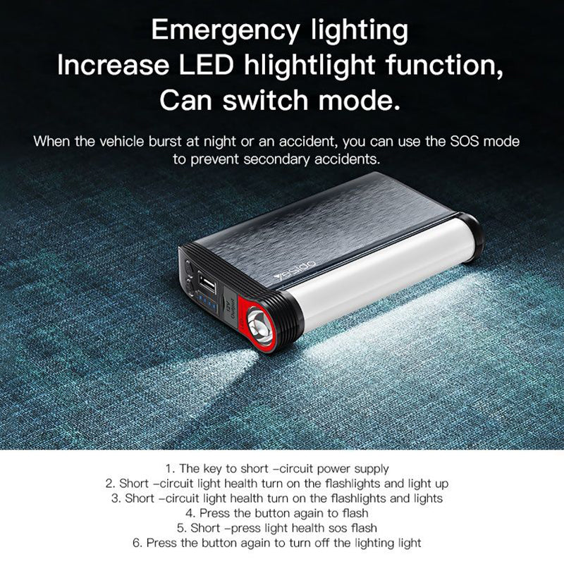 Yesido YP36 Jump Starter 10000mAH Power Bank Car