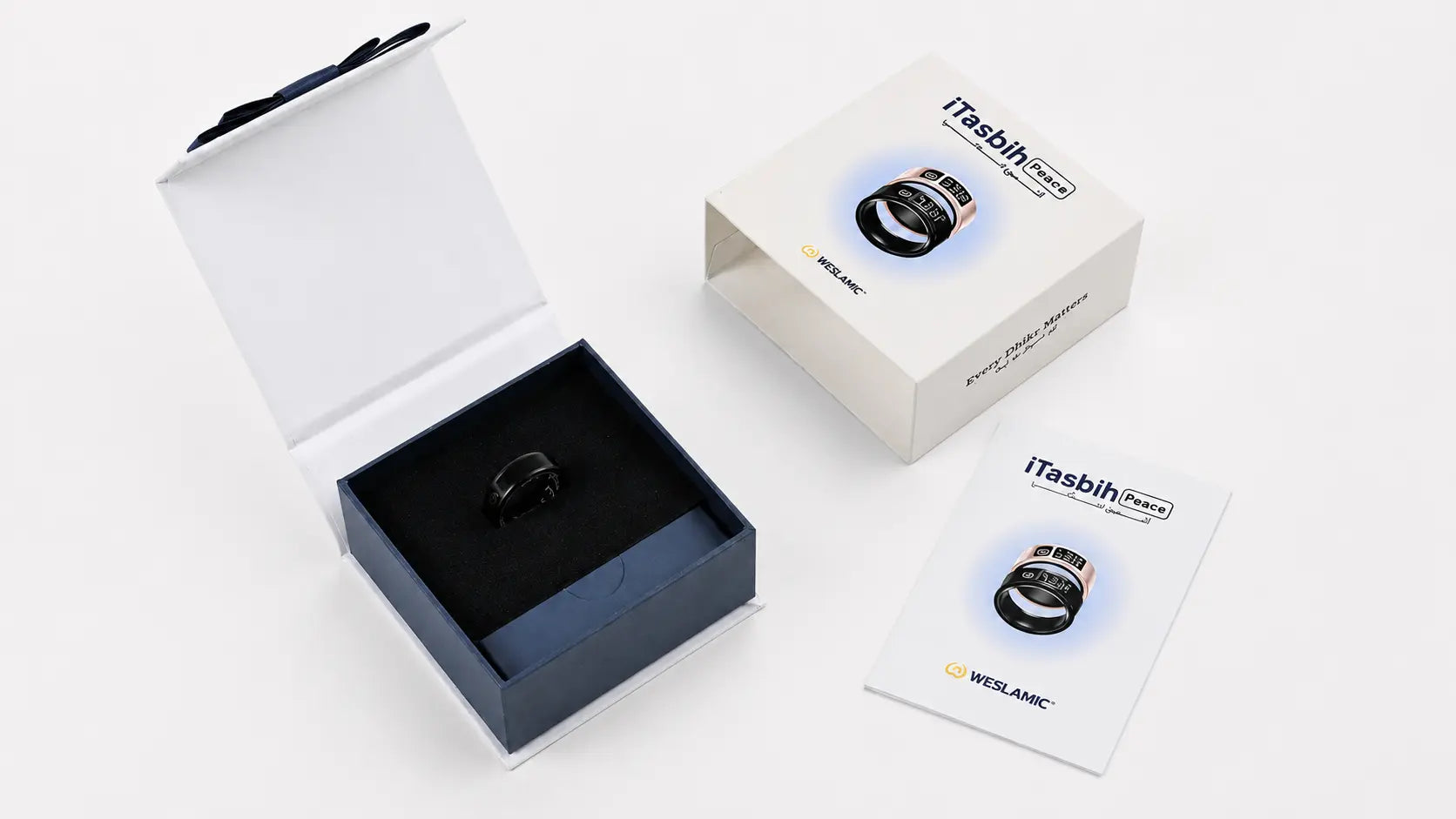 Weslamic iTasbih Counter Smart Tasbih Counting Ring - Peace 1