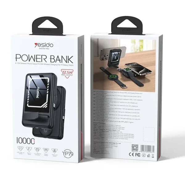 YESIDO YP79 10000mAh Digital Display Power Bank