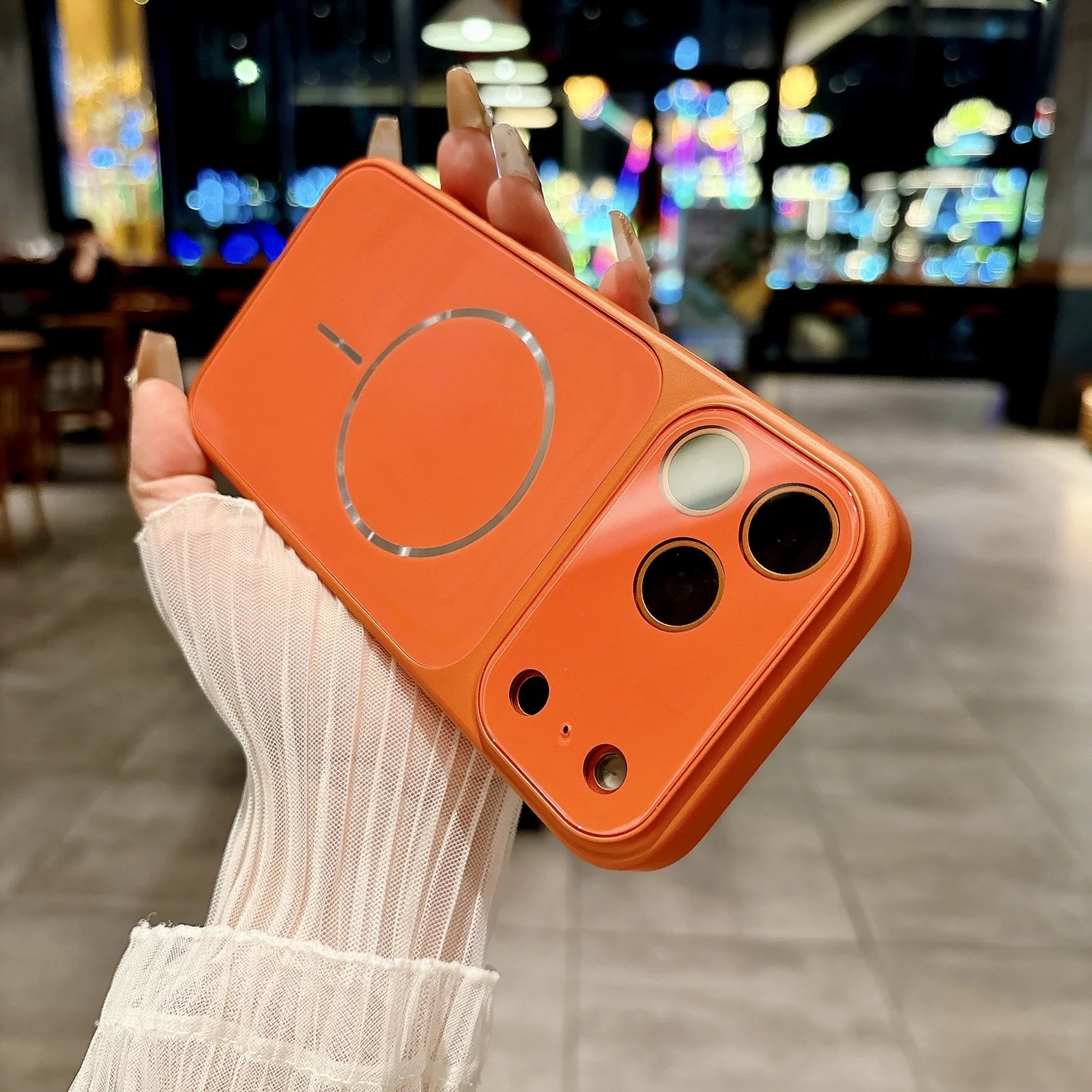 AG Glass Lens MagSafe Matte Case for iPhone