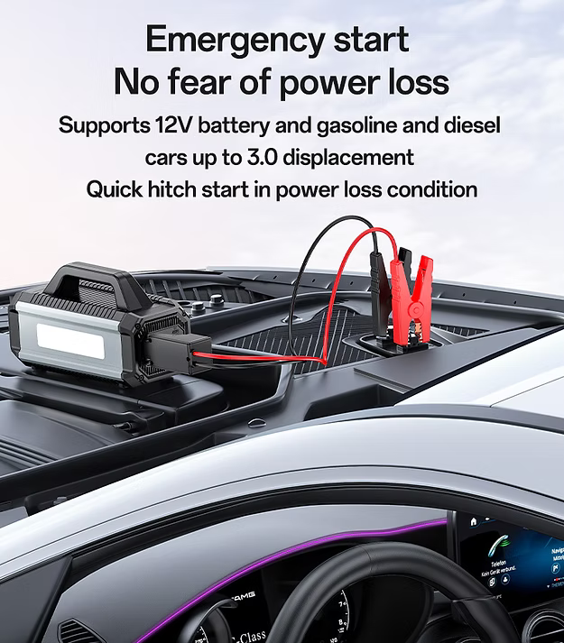 YESIDO VC13 5 in 1 Car Jump Starter 150PSI Tire Inflator Pump 10000mAh Power Bank
