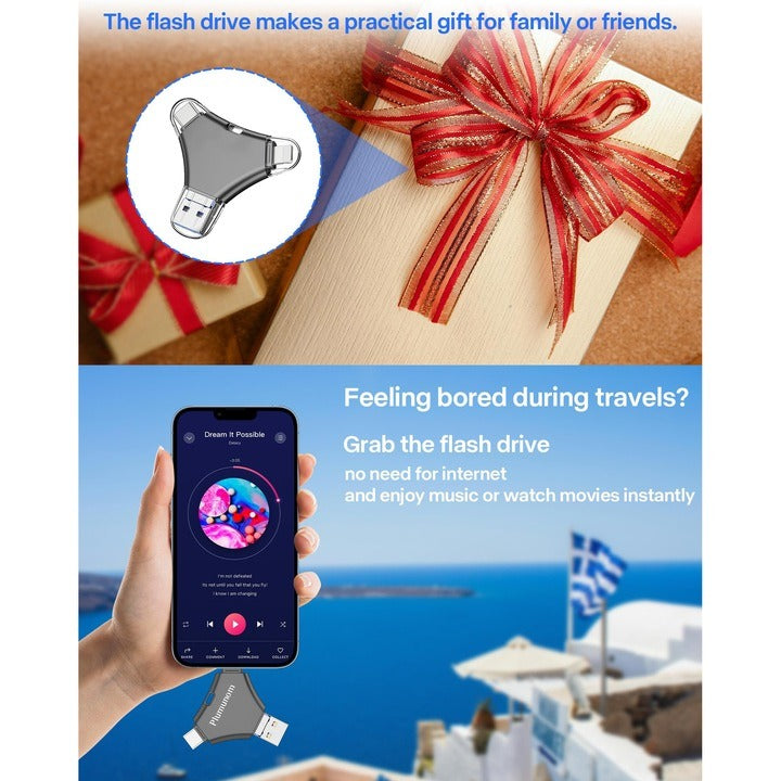 OTG USB Flash Drive for Cell Phones and Tablet PCs