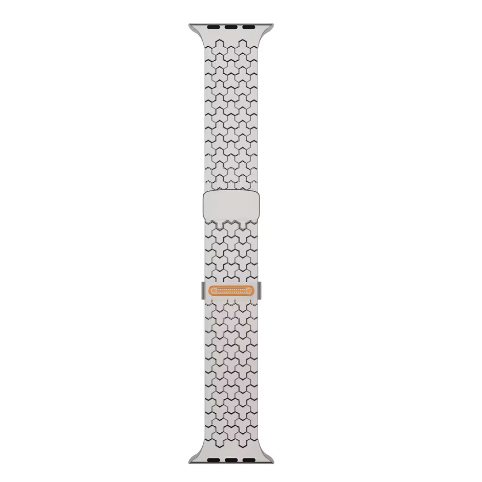Luxury Stainless Steel Watch Band for Apple Watch Full Series with Magnetic Clasp Metal Watch Strap