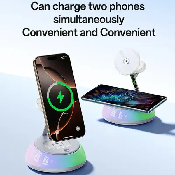 YESIDO DS31 3-in-1 Magnetic Wireless Charging Stand with RGB Light