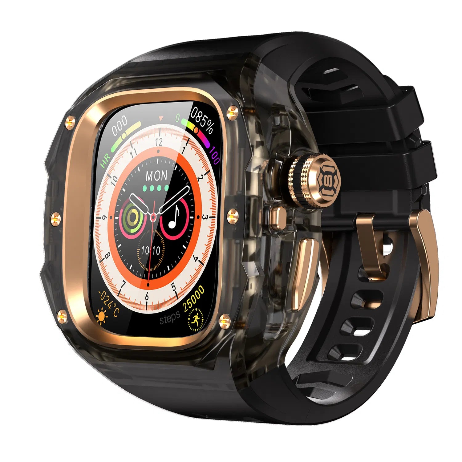 Rugged Case with Band for Apple Watch Ultra 49mm Protective Cover Bumper