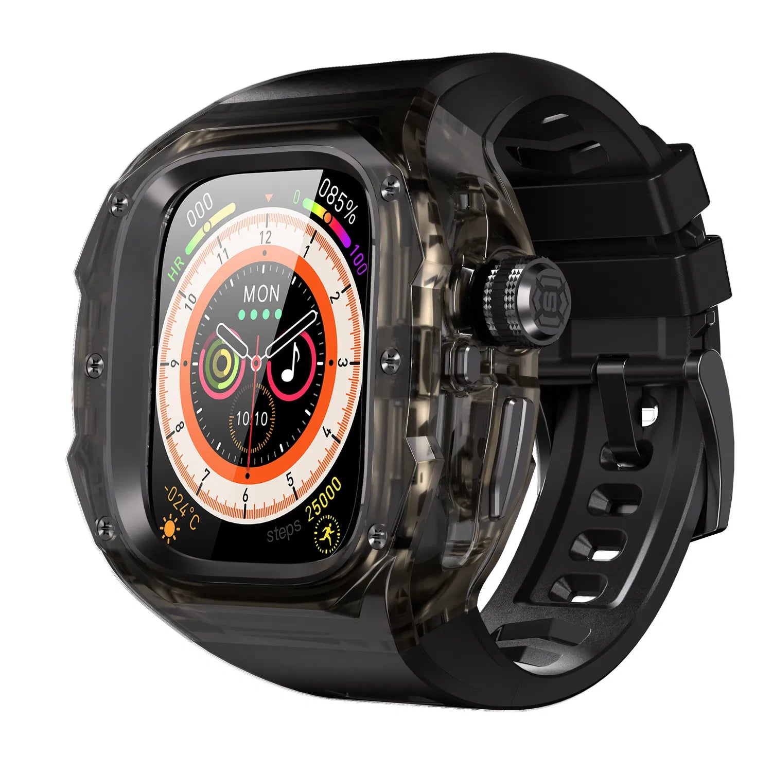 Rugged Case with Band for Apple Watch Ultra 49mm Protective Cover Bumper