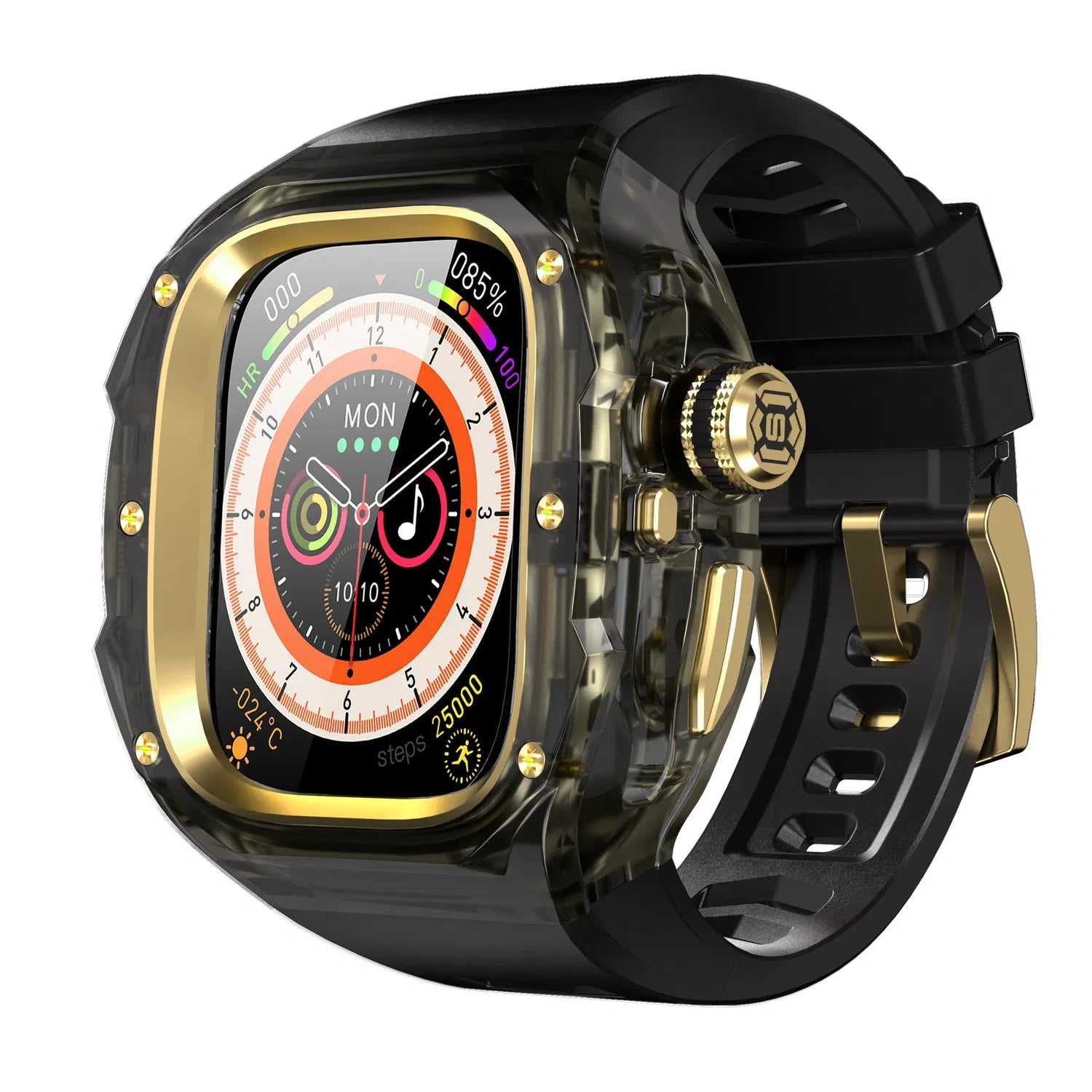 Rugged Case with Band for Apple Watch Ultra 49mm Protective Cover Bumper