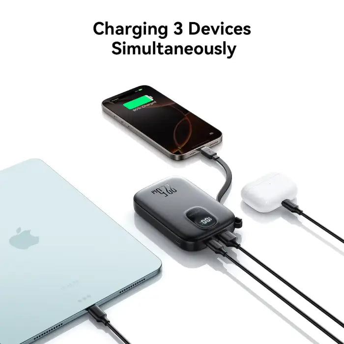 JOYROOM JR-PBF17 PD 22.5W Fast Charging 10000mAh High Capacity Power Bank with Type C Cable
