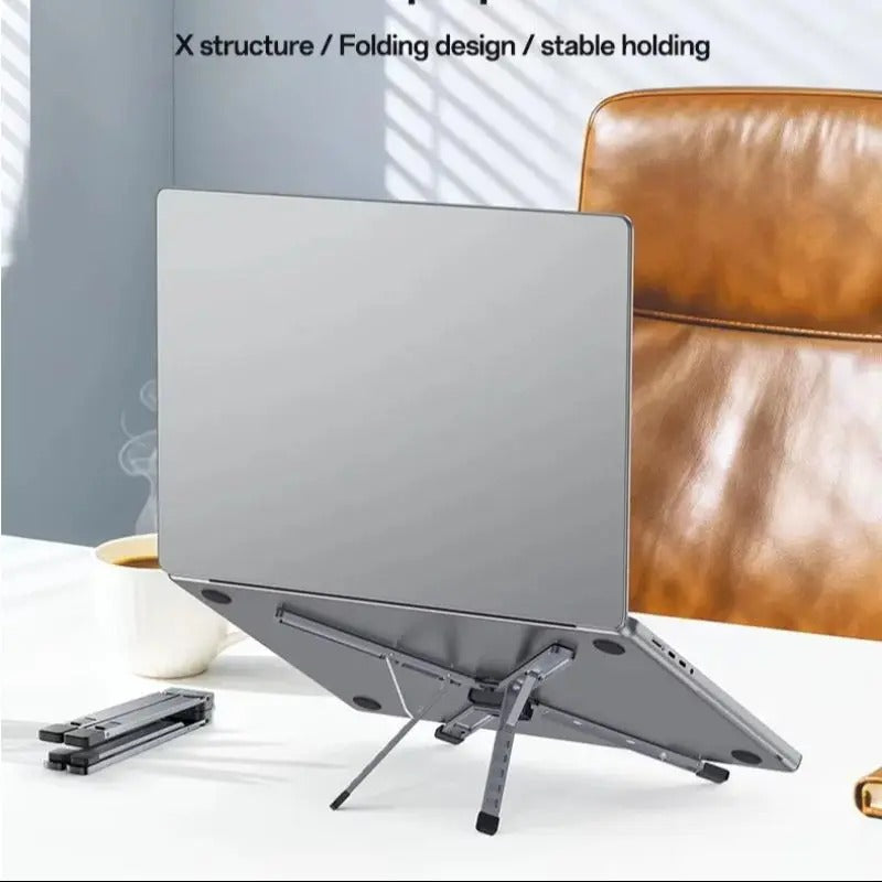 YESIDO LP10 Laptop Stand Foldable Adjustable Height Cooling Pad Notebook Holder