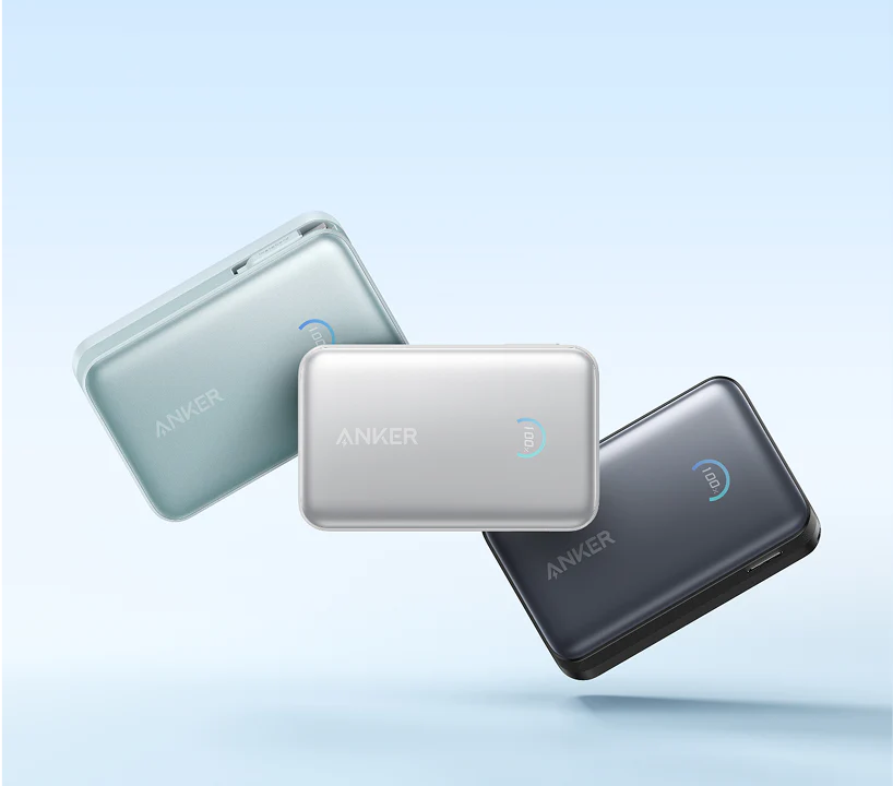 Anker Nano Power Bank (10K, 45W, Built-In Retractable USB-C Cable)A1638