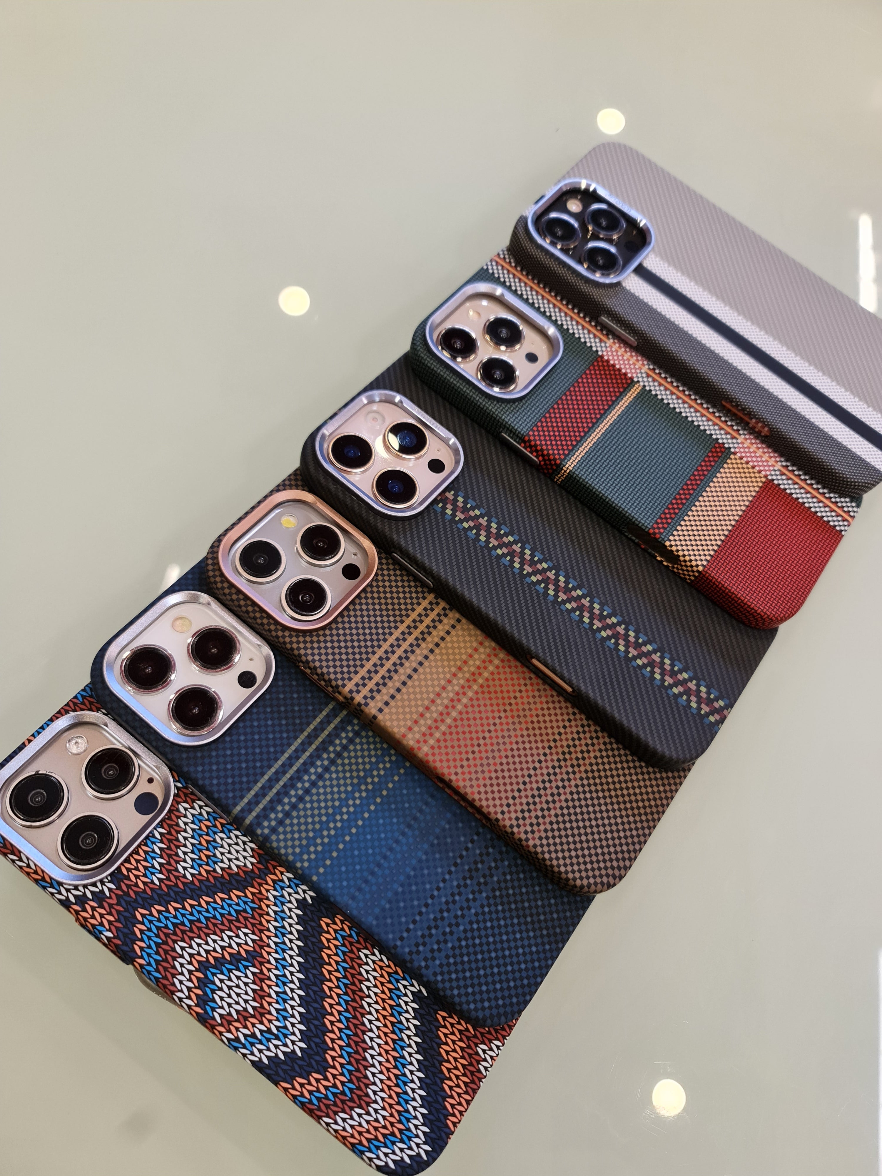 Carbon Fiber Texture Magsafe Phone Case For iPhone