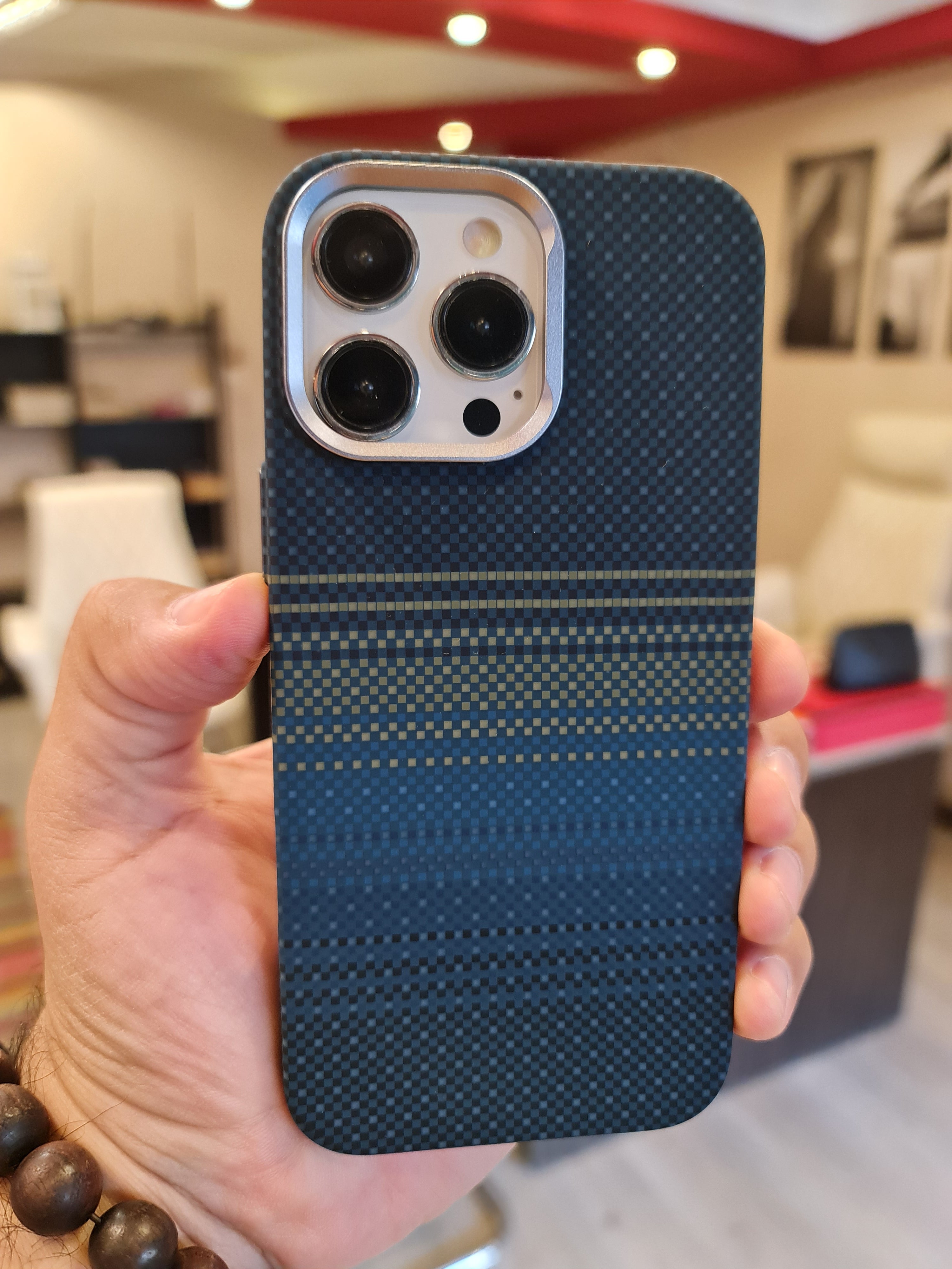Carbon Fiber Texture Magsafe Phone Case For iPhone