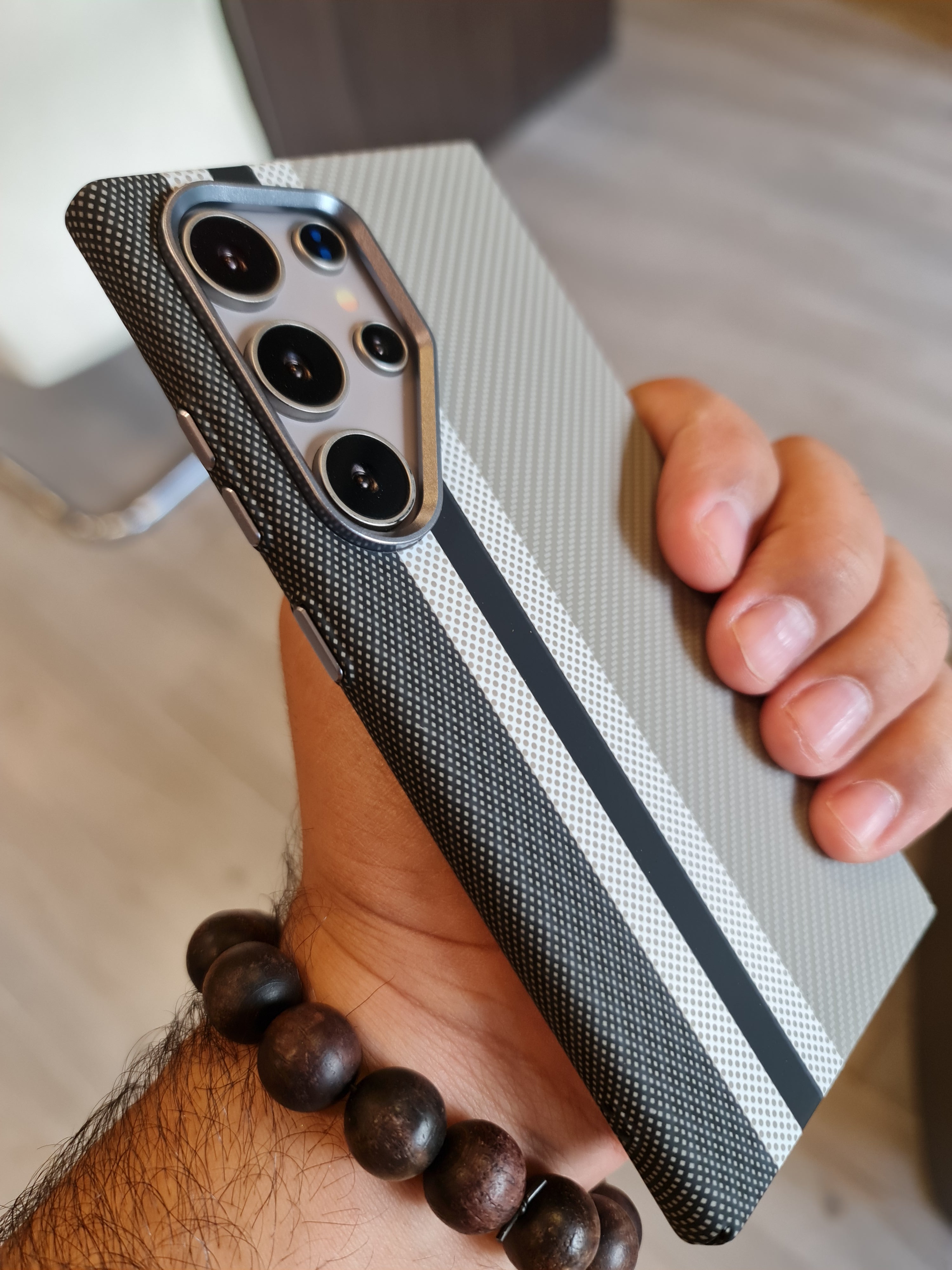 Carbon Fiber Texture Magsafe Phone Case For Samsung