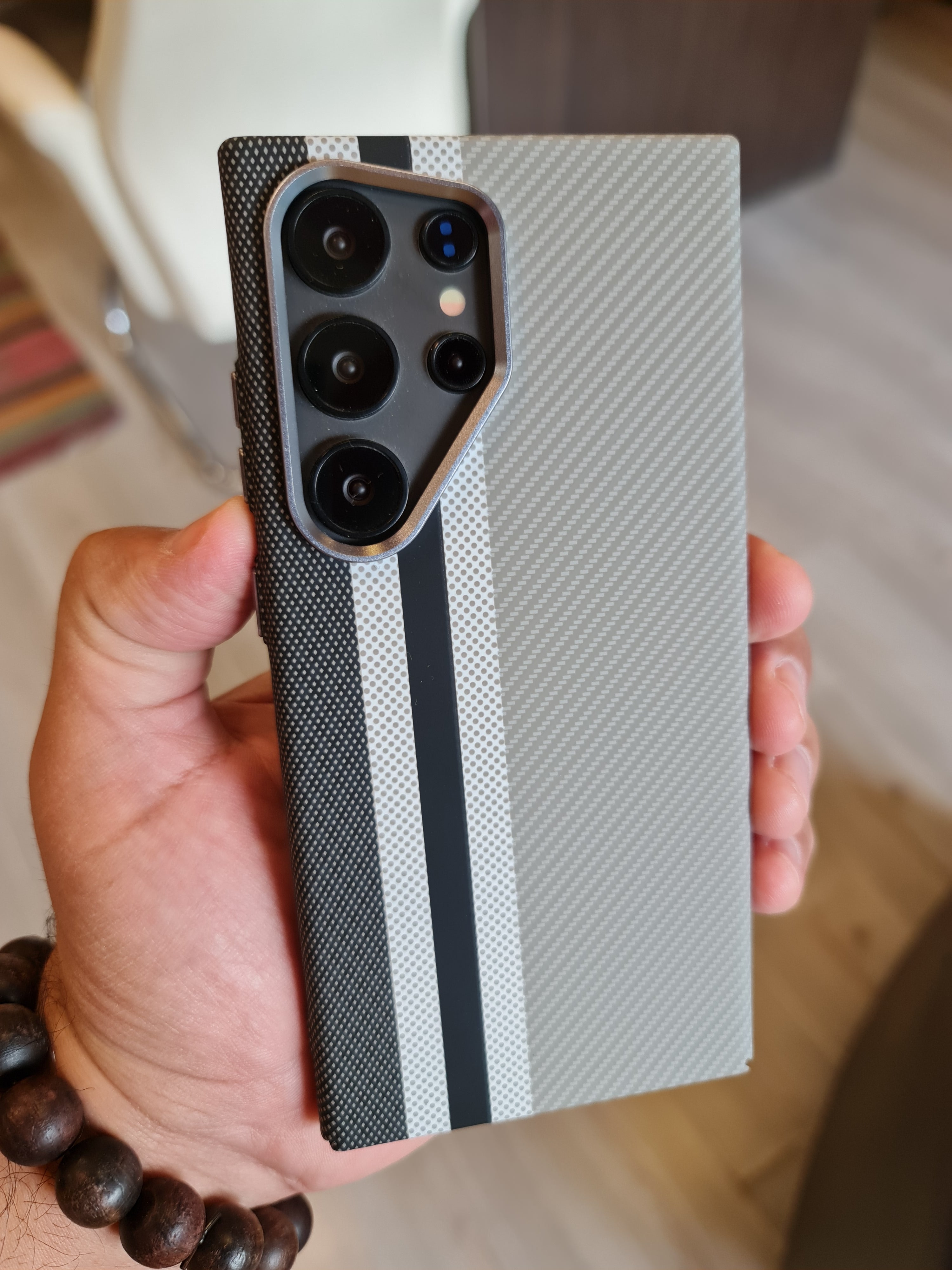 Carbon Fiber Texture Magsafe Phone Case For Samsung