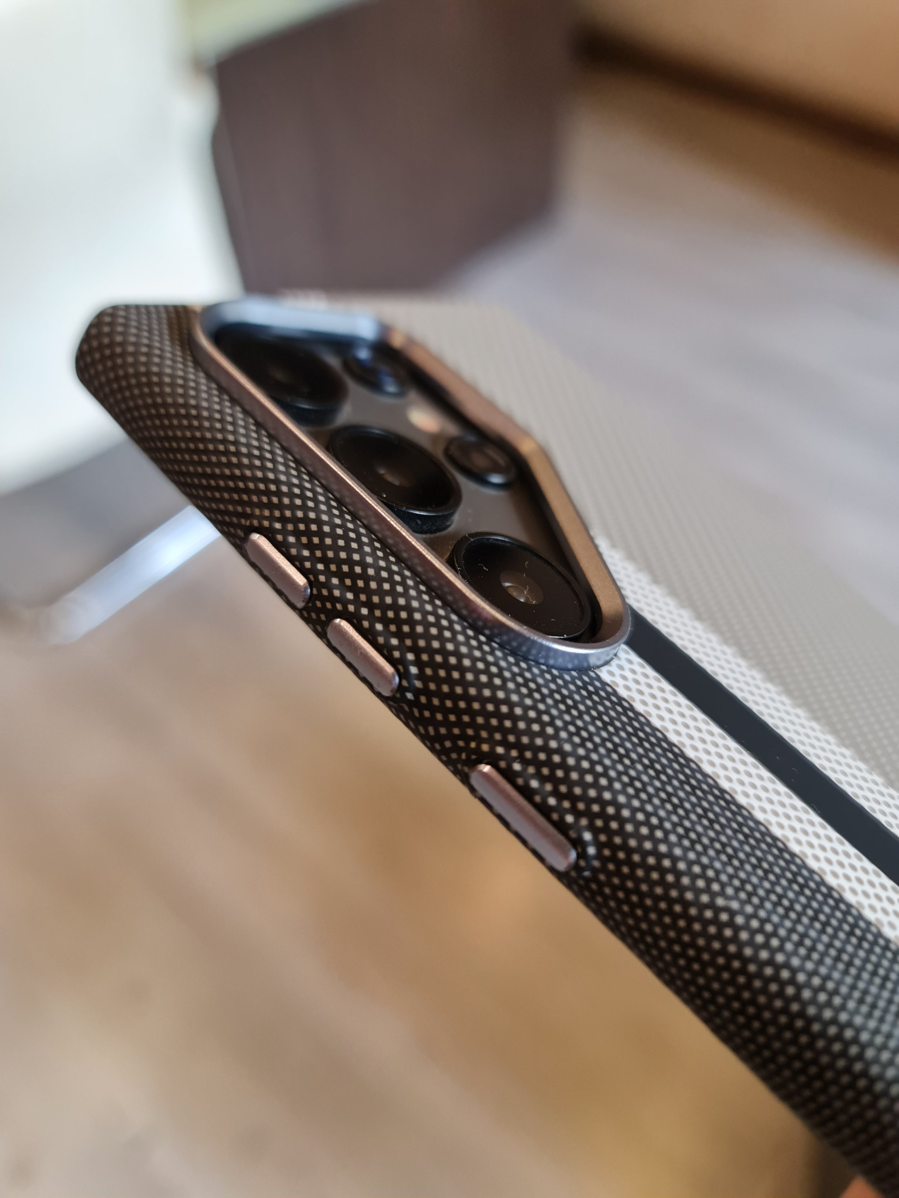 Carbon Fiber Texture Magsafe Phone Case For Samsung