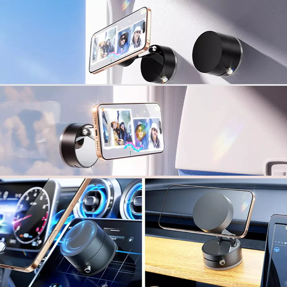 Vacuum A2 Suction Phone Holder Foldable Car Magnetic