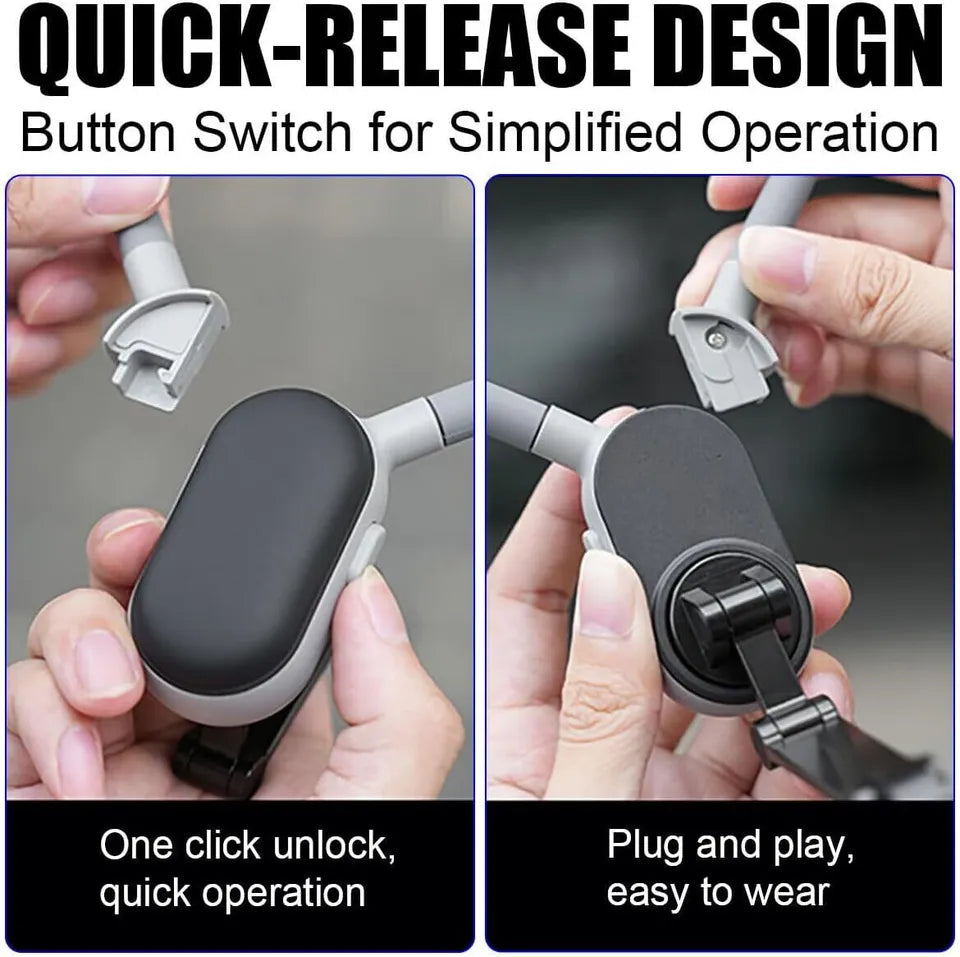 Magnetic neck holder for smartphones, safe for neck