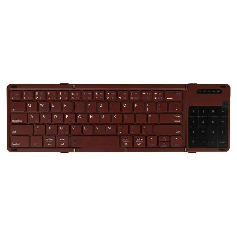 Foldable Bluetooth Keyboard With a Built-in Touchpad