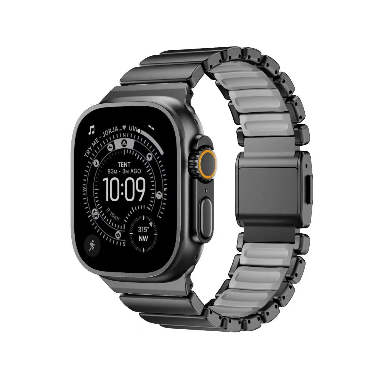 Luxury Ultimate Pure Titanium Metal Magnetic Buckle Band Strap for Apple Watch