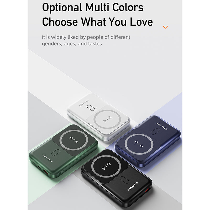 Awei P139K 10000mAh Portable Powerbank Magnetic Wireless