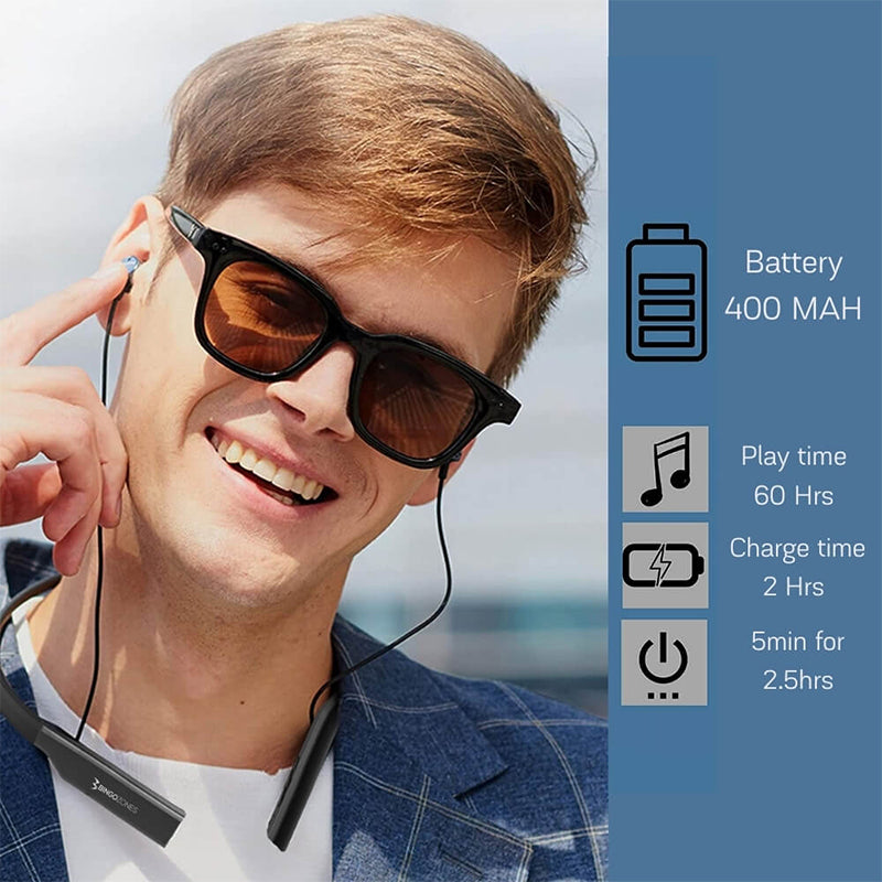 Bingozones N3 Neckband Bluetooth Headphones wiredless