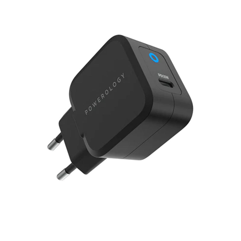 Powerology Ultra-Compact 20W PD GaN Charger (EU / UK)