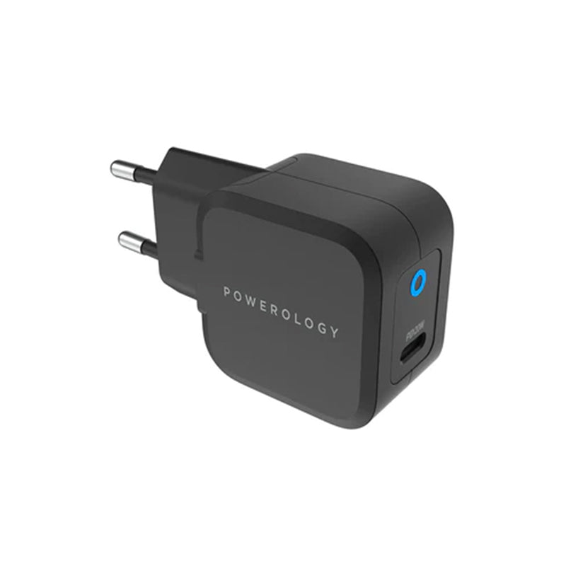 Powerology Ultra-Compact 20W PD GaN Charger (EU / UK)