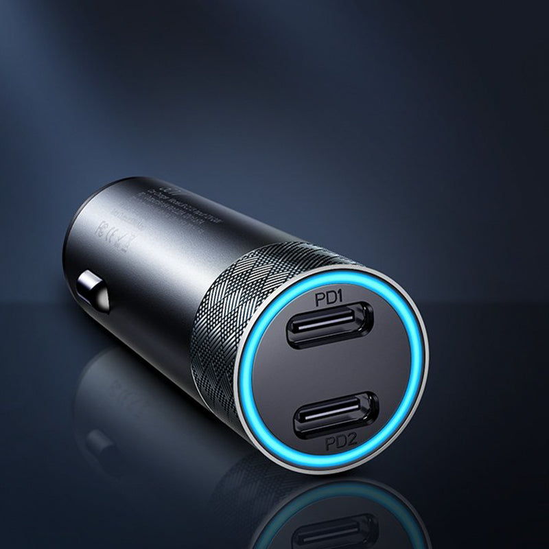 JR-CL13 50W Dual-port PD Car Charger-Gray