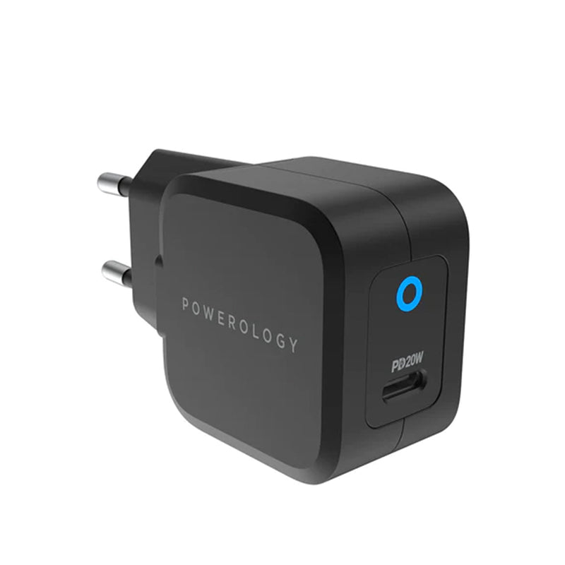 Powerology Ultra-Compact 20W PD GaN Charger (EU / UK)