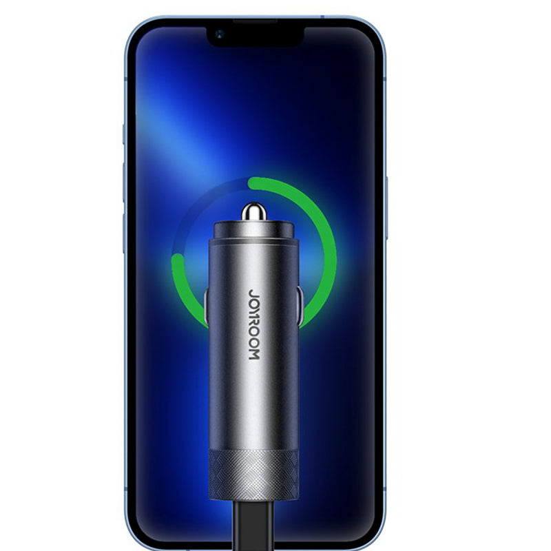 JR-CL13 50W Dual-port PD Car Charger-Gray