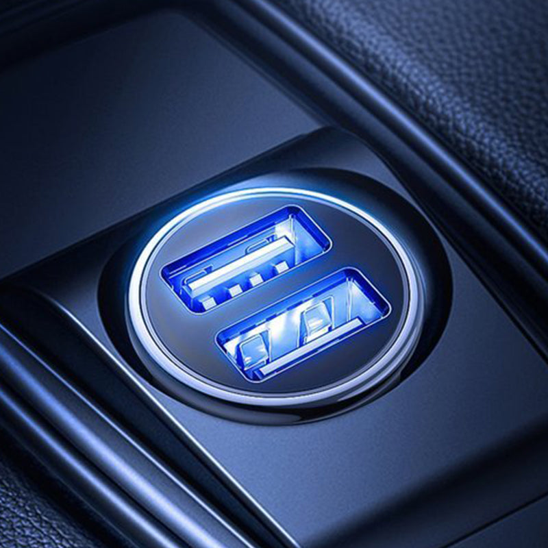 C-A06 3.1A dual USB Car Charger with Cable